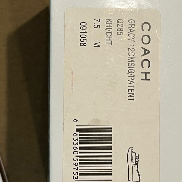 Coach Gracy wedge. Never worn. In box with all paper wrappings. 7.5 medium - Picture 4 of 7